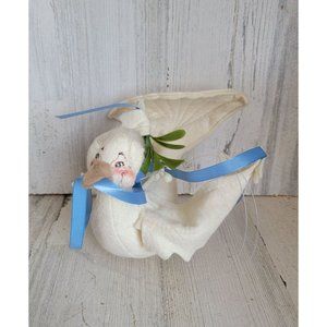 Vintage 1993 Annalee goose dover white xmas